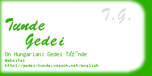 tunde gedei business card